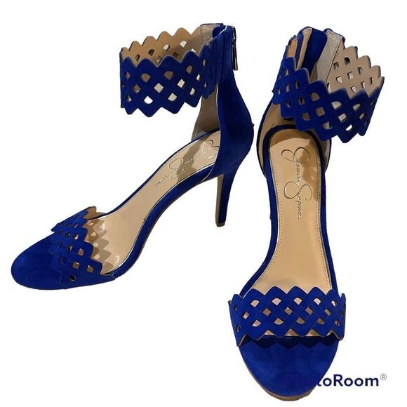 Jessica Simpson Sandals with Heels- Royal Blue- New! - Picture 14 of 14
